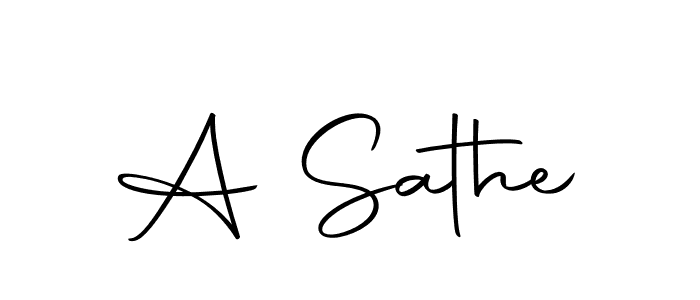 Use a signature maker to create a handwritten signature online. With this signature software, you can design (Autography-DOLnW) your own signature for name A Sathe. A Sathe signature style 10 images and pictures png