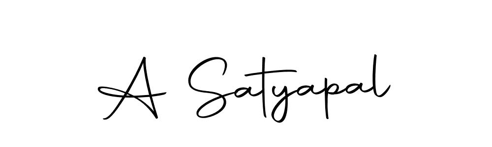 Create a beautiful signature design for name A Satyapal. With this signature (Autography-DOLnW) fonts, you can make a handwritten signature for free. A Satyapal signature style 10 images and pictures png