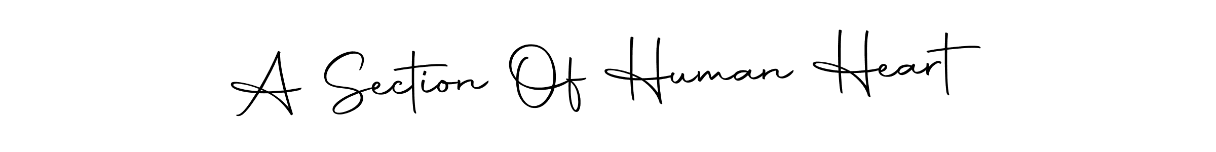 This is the best signature style for the A Section Of Human Heart name. Also you like these signature font (Autography-DOLnW). Mix name signature. A Section Of Human Heart signature style 10 images and pictures png