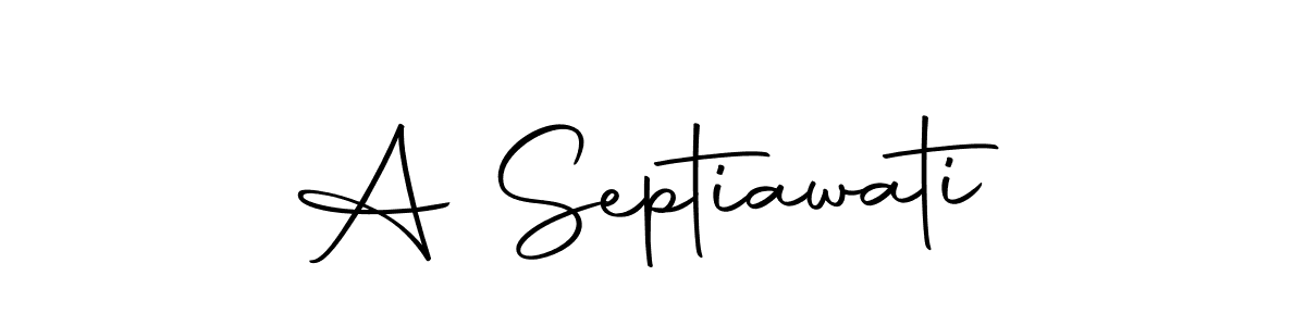 Create a beautiful signature design for name A Septiawati. With this signature (Autography-DOLnW) fonts, you can make a handwritten signature for free. A Septiawati signature style 10 images and pictures png