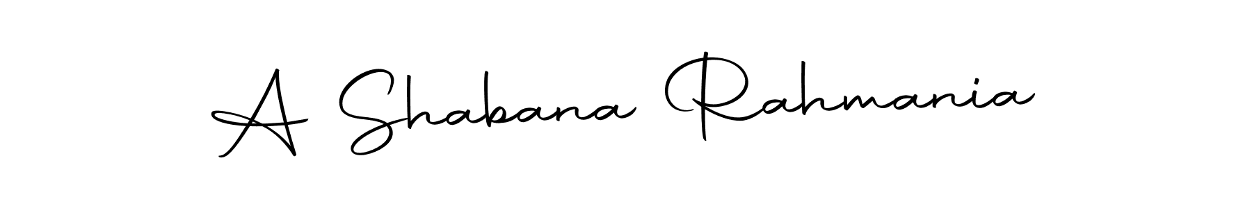 Also You can easily find your signature by using the search form. We will create A Shabana Rahmania name handwritten signature images for you free of cost using Autography-DOLnW sign style. A Shabana Rahmania signature style 10 images and pictures png