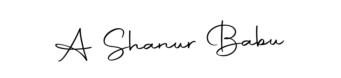 Design your own signature with our free online signature maker. With this signature software, you can create a handwritten (Autography-DOLnW) signature for name A Shanur Babu. A Shanur Babu signature style 10 images and pictures png