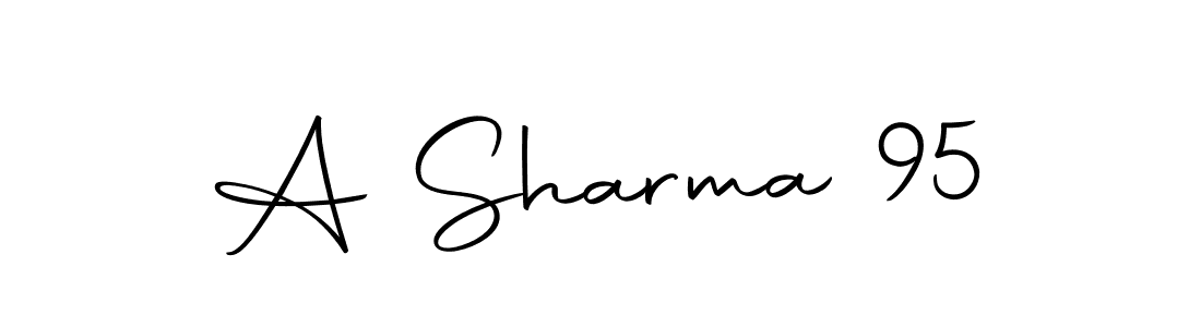 Make a beautiful signature design for name A Sharma 95. Use this online signature maker to create a handwritten signature for free. A Sharma 95 signature style 10 images and pictures png