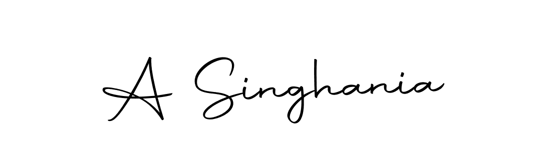 How to make A Singhania signature? Autography-DOLnW is a professional autograph style. Create handwritten signature for A Singhania name. A Singhania signature style 10 images and pictures png