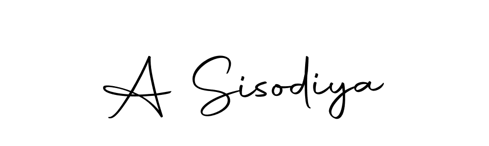 The best way (Autography-DOLnW) to make a short signature is to pick only two or three words in your name. The name A Sisodiya include a total of six letters. For converting this name. A Sisodiya signature style 10 images and pictures png