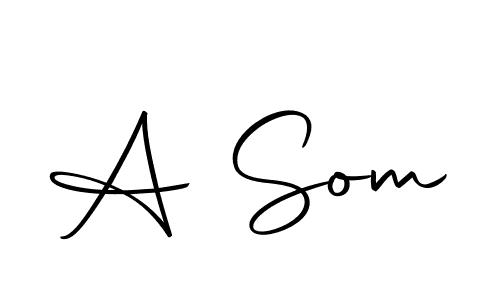 A Som stylish signature style. Best Handwritten Sign (Autography-DOLnW) for my name. Handwritten Signature Collection Ideas for my name A Som. A Som signature style 10 images and pictures png