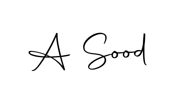 Use a signature maker to create a handwritten signature online. With this signature software, you can design (Autography-DOLnW) your own signature for name A Sood. A Sood signature style 10 images and pictures png