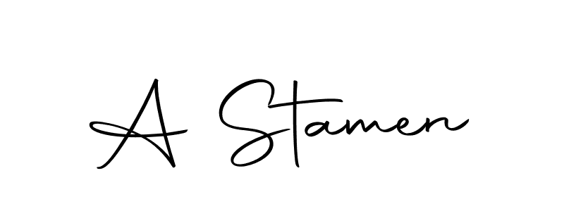 Create a beautiful signature design for name A Stamen. With this signature (Autography-DOLnW) fonts, you can make a handwritten signature for free. A Stamen signature style 10 images and pictures png
