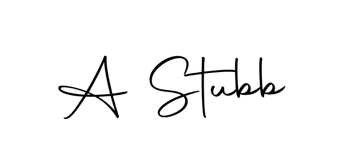 The best way (Autography-DOLnW) to make a short signature is to pick only two or three words in your name. The name A Stubb include a total of six letters. For converting this name. A Stubb signature style 10 images and pictures png