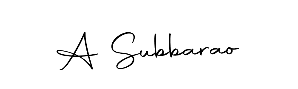 Use a signature maker to create a handwritten signature online. With this signature software, you can design (Autography-DOLnW) your own signature for name A Subbarao. A Subbarao signature style 10 images and pictures png