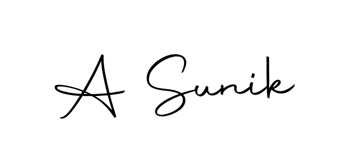 Check out images of Autograph of A Sunik name. Actor A Sunik Signature Style. Autography-DOLnW is a professional sign style online. A Sunik signature style 10 images and pictures png