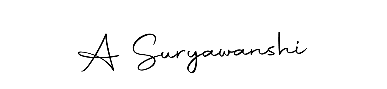 Design your own signature with our free online signature maker. With this signature software, you can create a handwritten (Autography-DOLnW) signature for name A Suryawanshi. A Suryawanshi signature style 10 images and pictures png