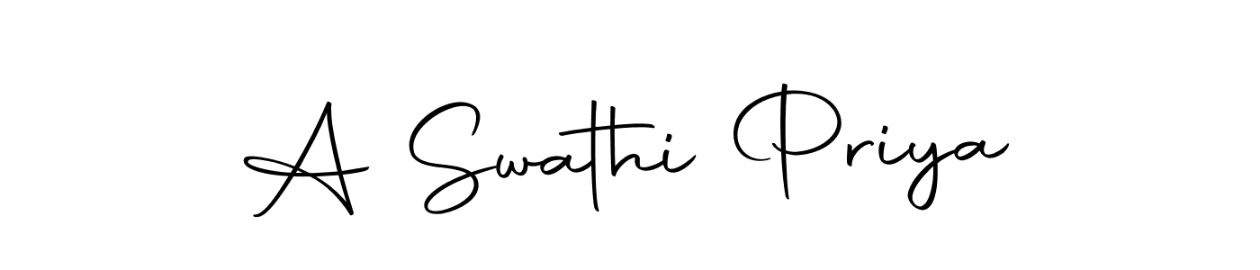 Make a short A Swathi Priya signature style. Manage your documents anywhere anytime using Autography-DOLnW. Create and add eSignatures, submit forms, share and send files easily. A Swathi Priya signature style 10 images and pictures png