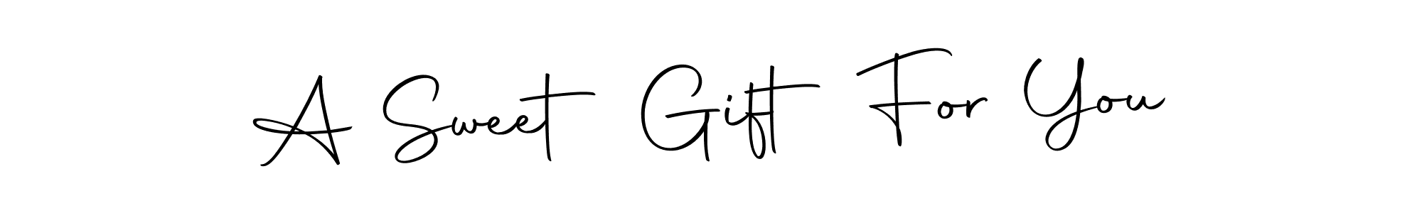 See photos of A Sweet Gift For You official signature by Spectra . Check more albums & portfolios. Read reviews & check more about Autography-DOLnW font. A Sweet Gift For You signature style 10 images and pictures png