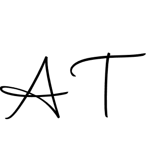 A T stylish signature style. Best Handwritten Sign (Autography-DOLnW) for my name. Handwritten Signature Collection Ideas for my name A T. A T signature style 10 images and pictures png