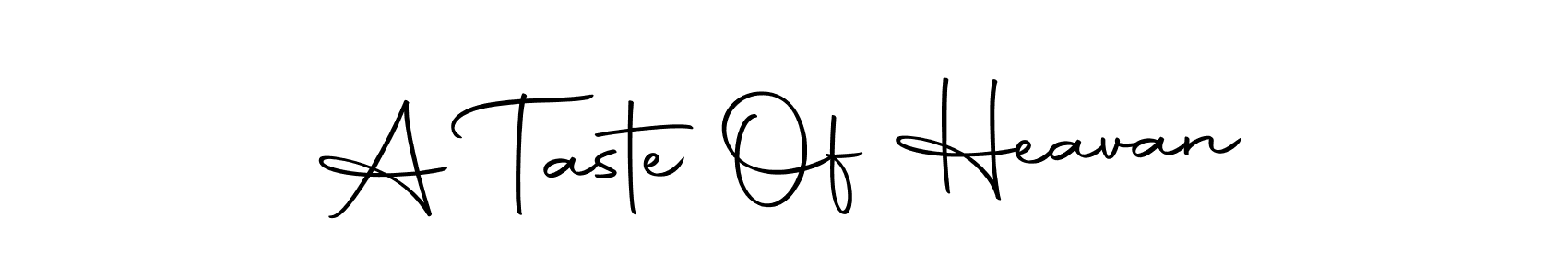 Similarly Autography-DOLnW is the best handwritten signature design. Signature creator online .You can use it as an online autograph creator for name A Taste Of Heavan. A Taste Of Heavan signature style 10 images and pictures png