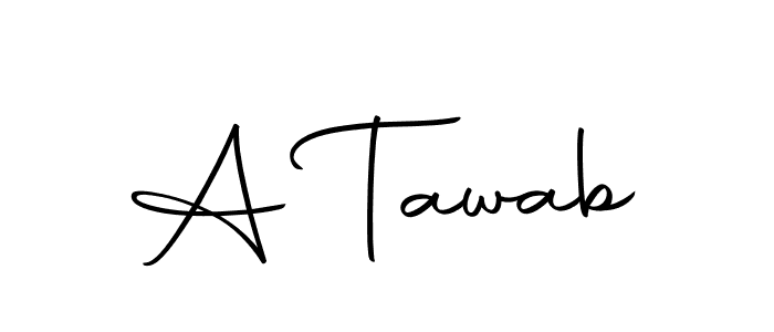 You should practise on your own different ways (Autography-DOLnW) to write your name (A Tawab) in signature. don't let someone else do it for you. A Tawab signature style 10 images and pictures png