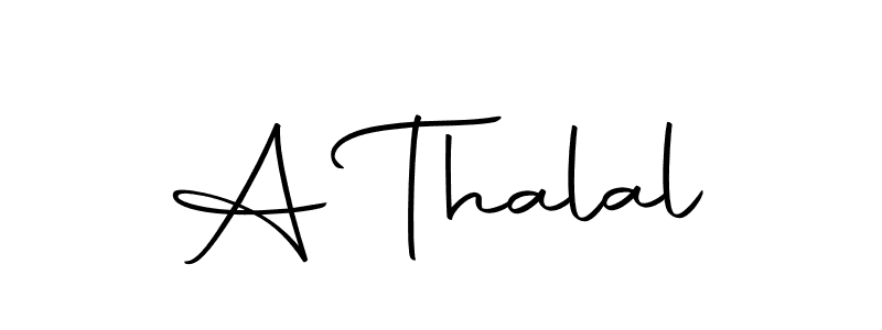 Also we have A Thalal name is the best signature style. Create professional handwritten signature collection using Autography-DOLnW autograph style. A Thalal signature style 10 images and pictures png