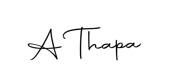 Similarly Autography-DOLnW is the best handwritten signature design. Signature creator online .You can use it as an online autograph creator for name A Thapa. A Thapa signature style 10 images and pictures png