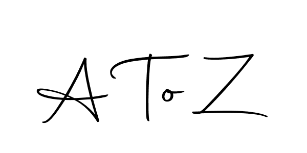 Create a beautiful signature design for name A To Z. With this signature (Autography-DOLnW) fonts, you can make a handwritten signature for free. A To Z signature style 10 images and pictures png