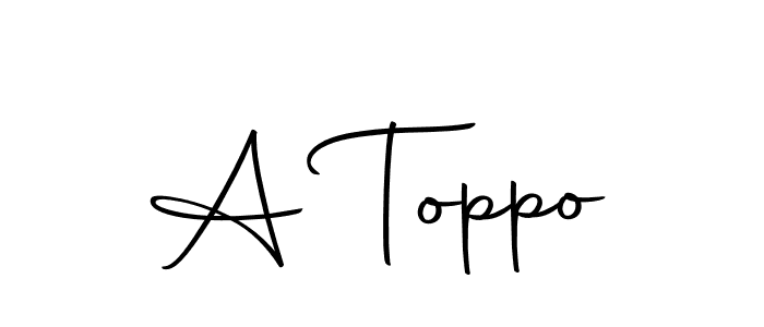 It looks lik you need a new signature style for name A Toppo. Design unique handwritten (Autography-DOLnW) signature with our free signature maker in just a few clicks. A Toppo signature style 10 images and pictures png