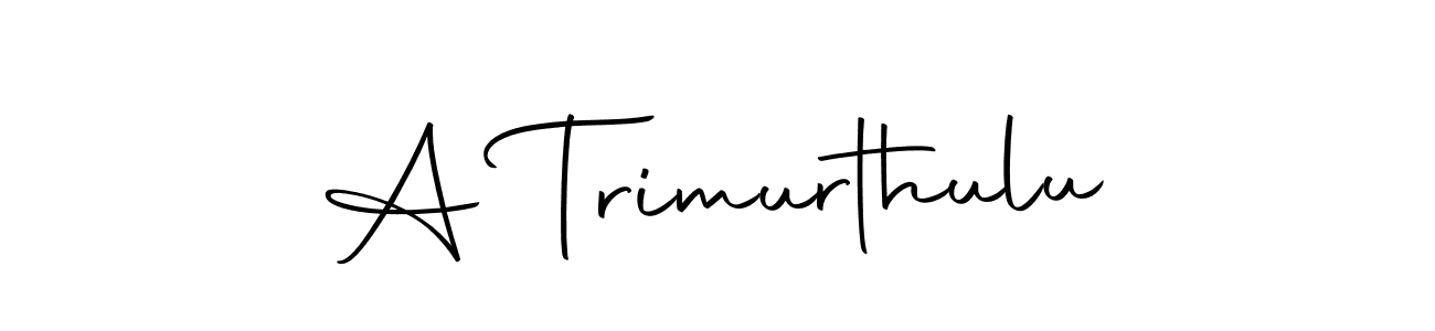 How to make A Trimurthulu signature? Autography-DOLnW is a professional autograph style. Create handwritten signature for A Trimurthulu name. A Trimurthulu signature style 10 images and pictures png