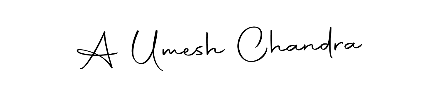 This is the best signature style for the A Umesh Chandra name. Also you like these signature font (Autography-DOLnW). Mix name signature. A Umesh Chandra signature style 10 images and pictures png
