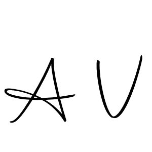 A V stylish signature style. Best Handwritten Sign (Autography-DOLnW) for my name. Handwritten Signature Collection Ideas for my name A V. A V signature style 10 images and pictures png