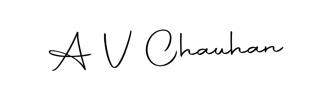 Similarly Autography-DOLnW is the best handwritten signature design. Signature creator online .You can use it as an online autograph creator for name A V Chauhan. A V Chauhan signature style 10 images and pictures png