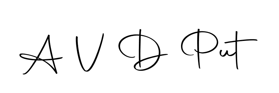 Similarly Autography-DOLnW is the best handwritten signature design. Signature creator online .You can use it as an online autograph creator for name A V D Put. A V D Put signature style 10 images and pictures png
