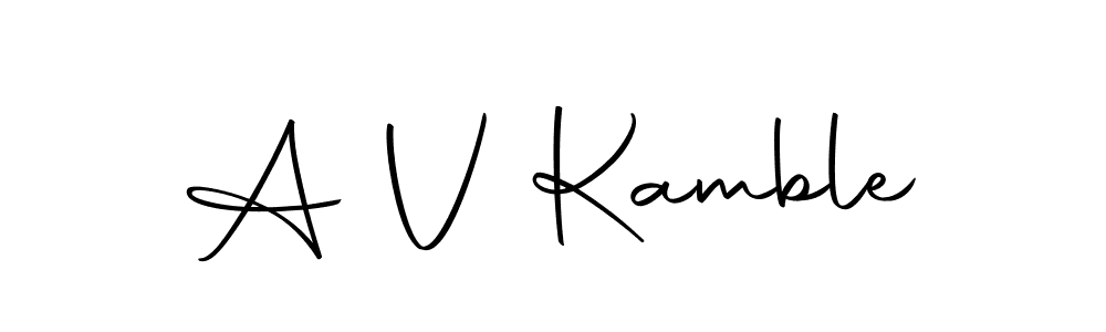 How to Draw A V Kamble signature style? Autography-DOLnW is a latest design signature styles for name A V Kamble. A V Kamble signature style 10 images and pictures png
