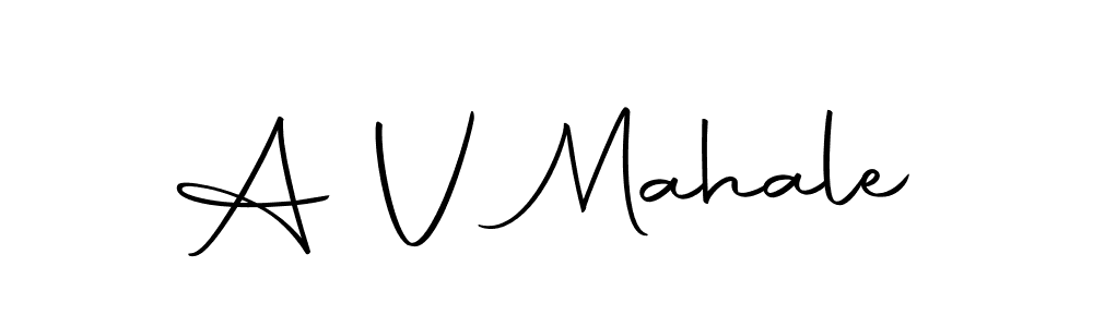 You can use this online signature creator to create a handwritten signature for the name A V Mahale. This is the best online autograph maker. A V Mahale signature style 10 images and pictures png