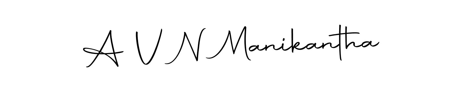 Make a beautiful signature design for name A V N Manikantha. Use this online signature maker to create a handwritten signature for free. A V N Manikantha signature style 10 images and pictures png