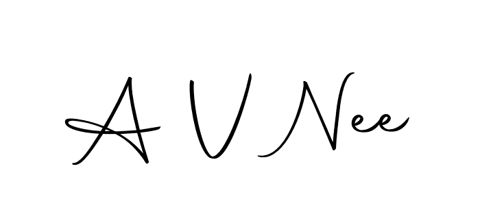 Make a beautiful signature design for name A V Nee. With this signature (Autography-DOLnW) style, you can create a handwritten signature for free. A V Nee signature style 10 images and pictures png
