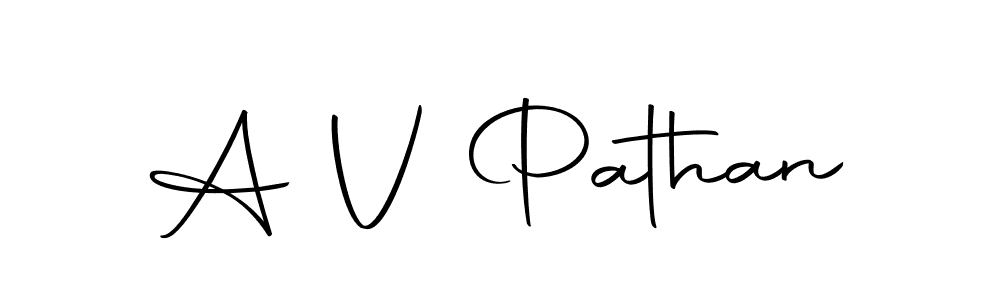 How to make A V Pathan signature? Autography-DOLnW is a professional autograph style. Create handwritten signature for A V Pathan name. A V Pathan signature style 10 images and pictures png