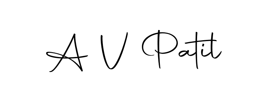 How to make A V Patil signature? Autography-DOLnW is a professional autograph style. Create handwritten signature for A V Patil name. A V Patil signature style 10 images and pictures png