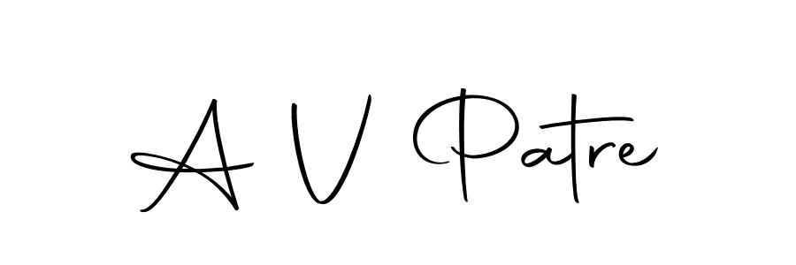 A V Patre stylish signature style. Best Handwritten Sign (Autography-DOLnW) for my name. Handwritten Signature Collection Ideas for my name A V Patre. A V Patre signature style 10 images and pictures png