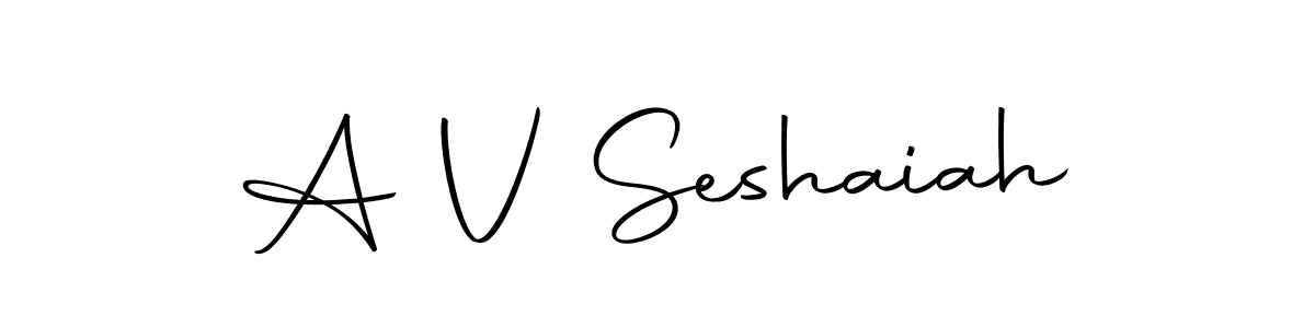 You should practise on your own different ways (Autography-DOLnW) to write your name (A V Seshaiah) in signature. don't let someone else do it for you. A V Seshaiah signature style 10 images and pictures png