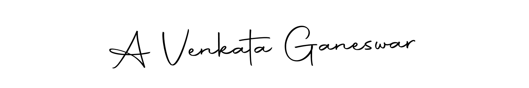 The best way (Autography-DOLnW) to make a short signature is to pick only two or three words in your name. The name A Venkata Ganeswar include a total of six letters. For converting this name. A Venkata Ganeswar signature style 10 images and pictures png
