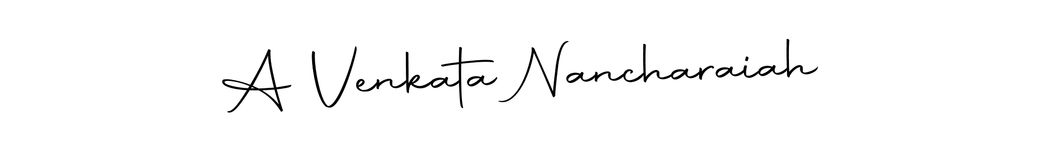 Design your own signature with our free online signature maker. With this signature software, you can create a handwritten (Autography-DOLnW) signature for name A Venkata Nancharaiah. A Venkata Nancharaiah signature style 10 images and pictures png