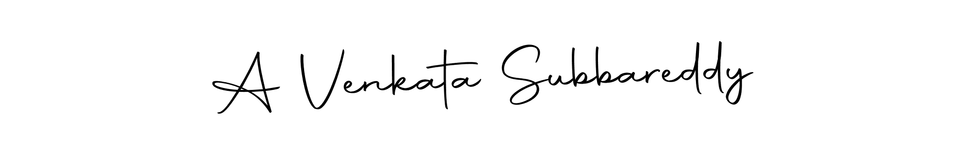 How to make A Venkata Subbareddy signature? Autography-DOLnW is a professional autograph style. Create handwritten signature for A Venkata Subbareddy name. A Venkata Subbareddy signature style 10 images and pictures png