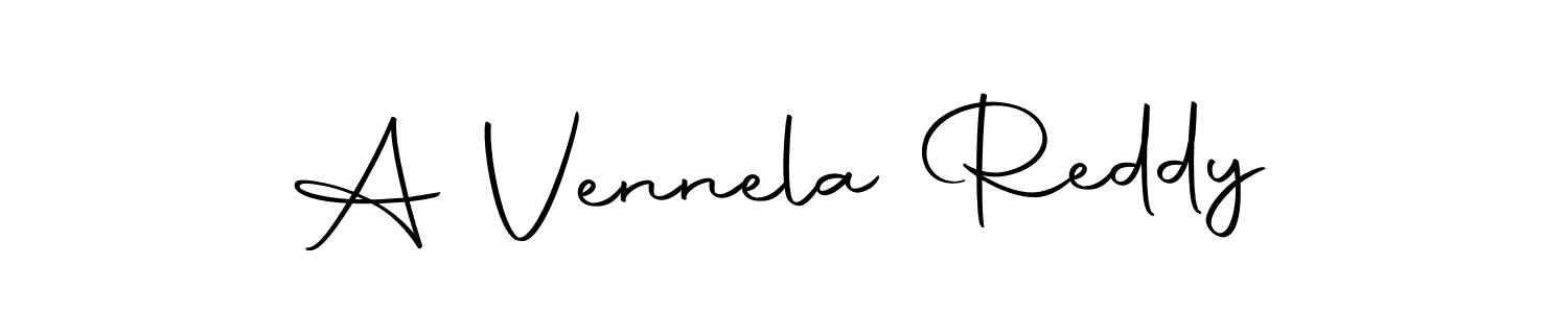 You should practise on your own different ways (Autography-DOLnW) to write your name (A Vennela Reddy) in signature. don't let someone else do it for you. A Vennela Reddy signature style 10 images and pictures png