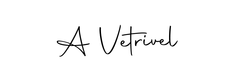 Create a beautiful signature design for name A Vetrivel. With this signature (Autography-DOLnW) fonts, you can make a handwritten signature for free. A Vetrivel signature style 10 images and pictures png