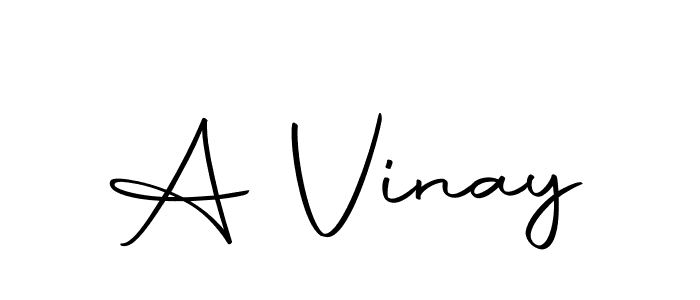 Design your own signature with our free online signature maker. With this signature software, you can create a handwritten (Autography-DOLnW) signature for name A Vinay. A Vinay signature style 10 images and pictures png