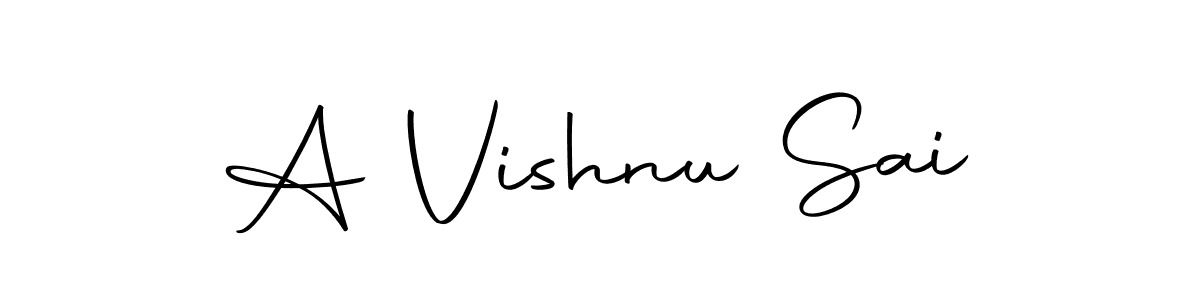 Here are the top 10 professional signature styles for the name A Vishnu Sai. These are the best autograph styles you can use for your name. A Vishnu Sai signature style 10 images and pictures png