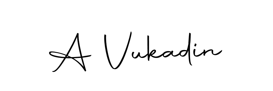 How to make A Vukadin signature? Autography-DOLnW is a professional autograph style. Create handwritten signature for A Vukadin name. A Vukadin signature style 10 images and pictures png