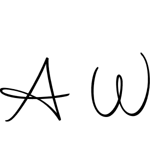 Autography-DOLnW is a professional signature style that is perfect for those who want to add a touch of class to their signature. It is also a great choice for those who want to make their signature more unique. Get A W name to fancy signature for free. A W signature style 10 images and pictures png