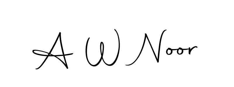 if you are searching for the best signature style for your name A W Noor. so please give up your signature search. here we have designed multiple signature styles  using Autography-DOLnW. A W Noor signature style 10 images and pictures png