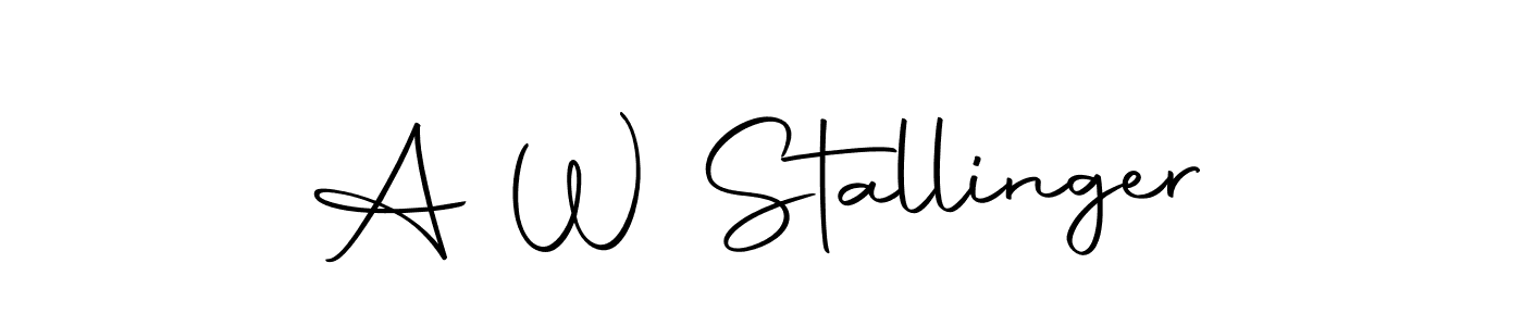 Also we have A W Stallinger name is the best signature style. Create professional handwritten signature collection using Autography-DOLnW autograph style. A W Stallinger signature style 10 images and pictures png