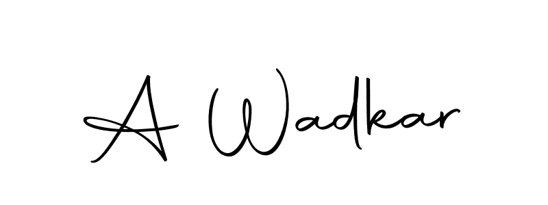 Make a beautiful signature design for name A Wadkar. With this signature (Autography-DOLnW) style, you can create a handwritten signature for free. A Wadkar signature style 10 images and pictures png